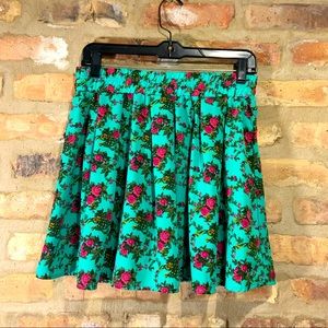 Floral skirt, elastic waist, Forever 21